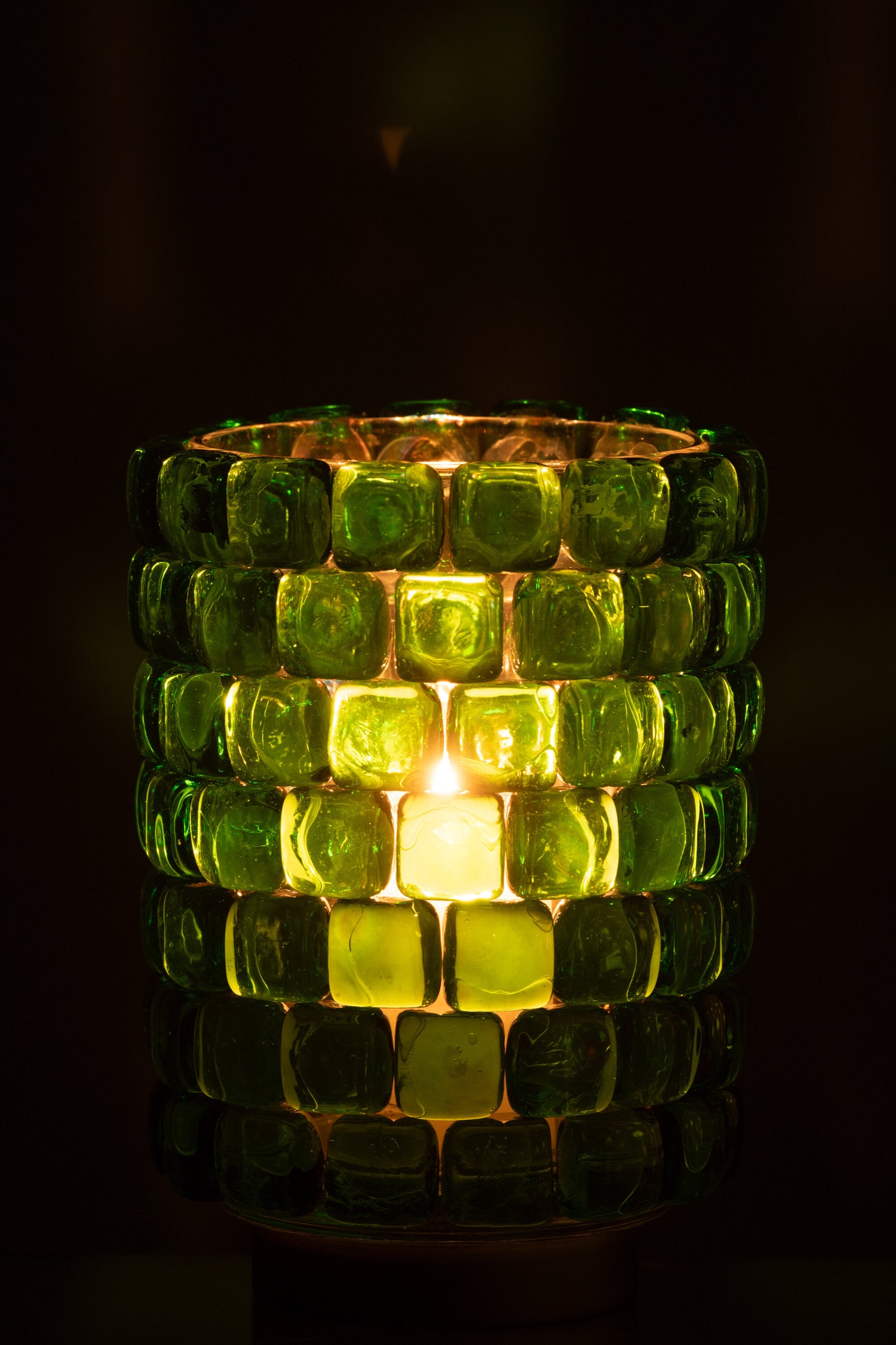 Orkaan Vierkante Mozaïekglas Groen Groot