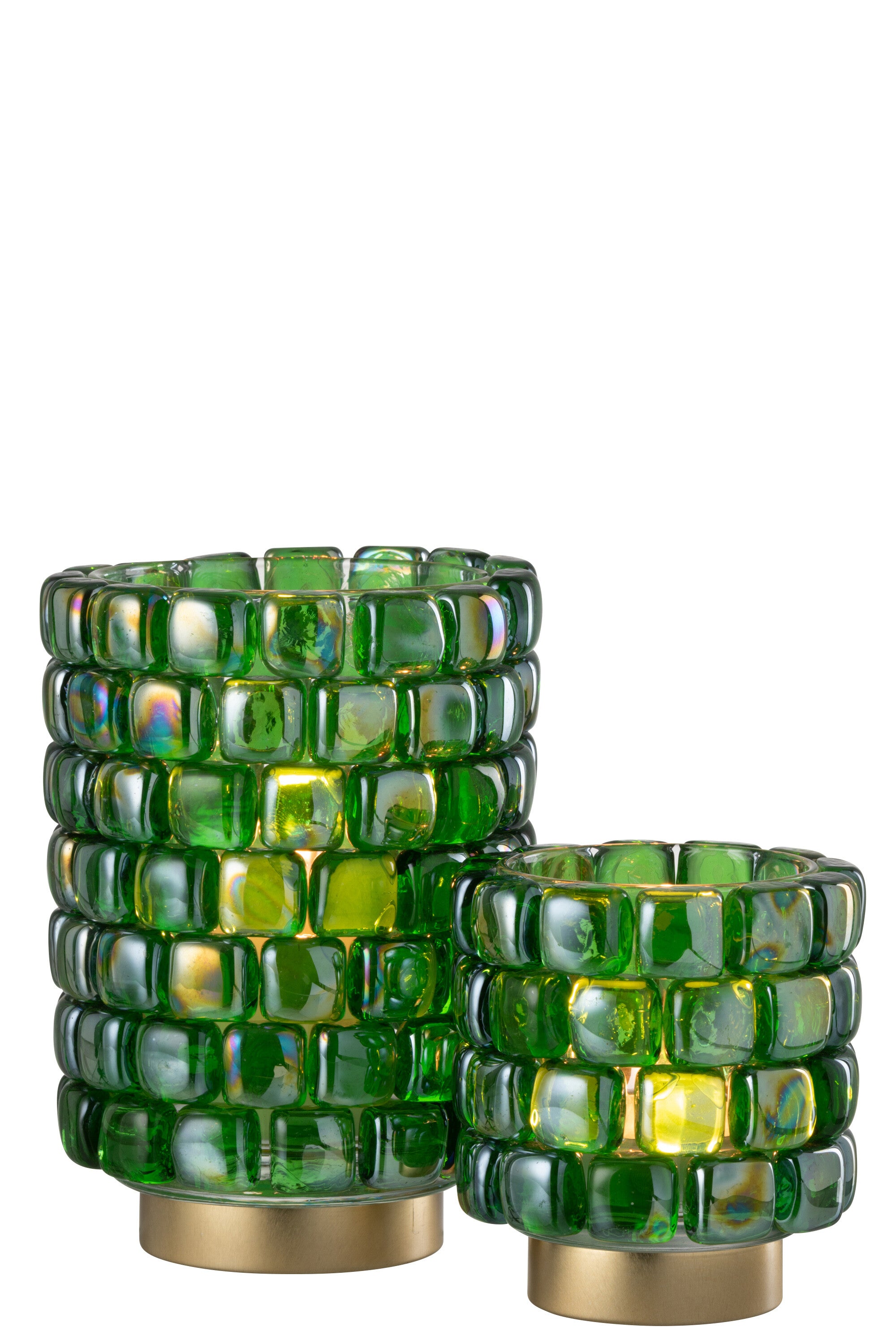 Orkaan Vierkante Mozaïekglas Groen Groot