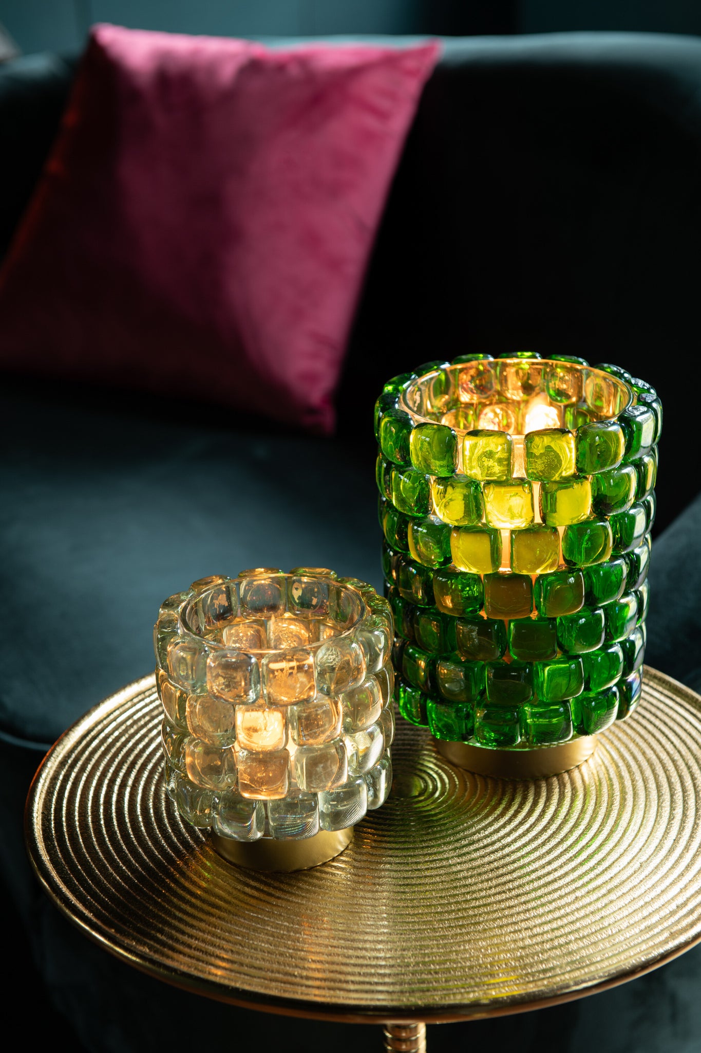 Orkaan Vierkante Mozaïekglas Groen Groot