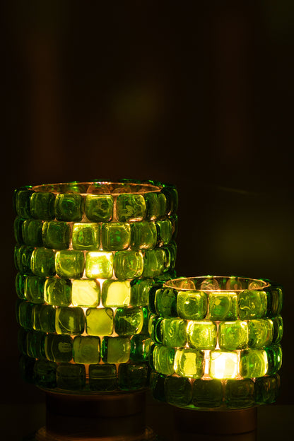 Orkaan Vierkante Mozaïekglas Groen Groot