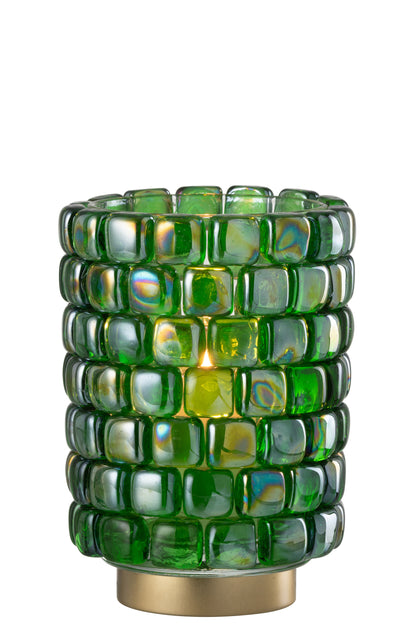 Orkaan Vierkante Mozaïekglas Groen Groot