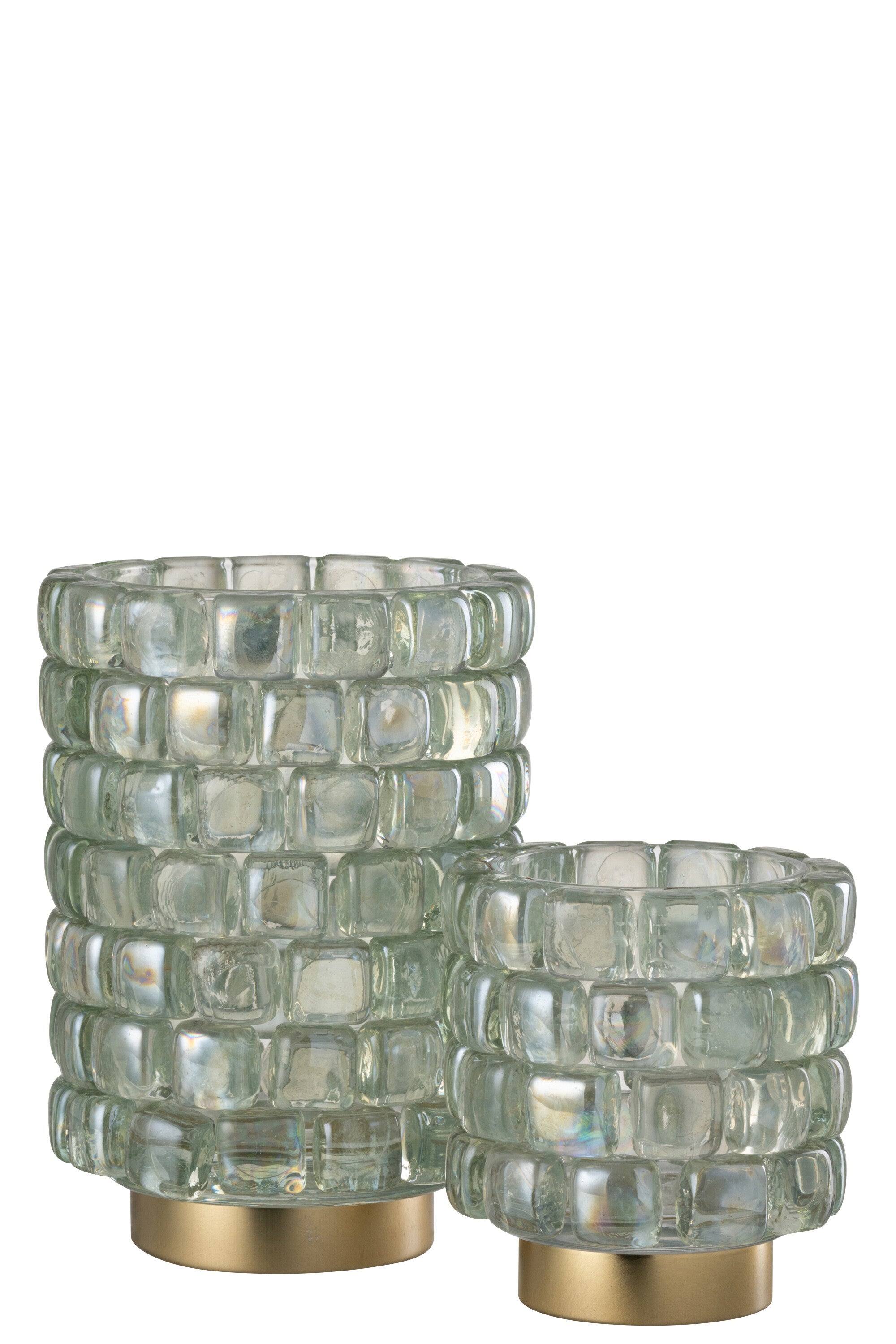 Orkaan Vierkante Mozaïekglas Transparant Groot