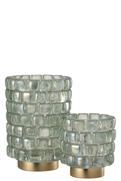 Orkaan Vierkante Mozaïekglas Transparant Groot