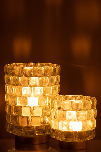 Orkaan Vierkante Mozaïekglas Transparant Groot