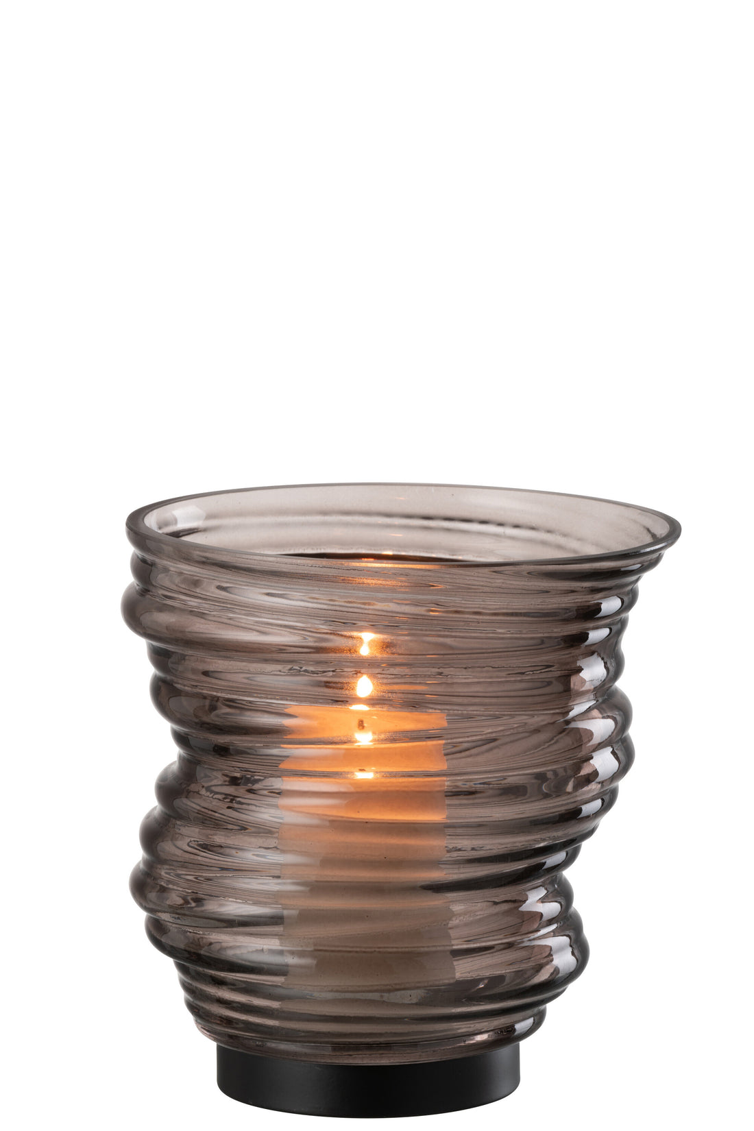 Vaas Tornado Glas Grijs Klein