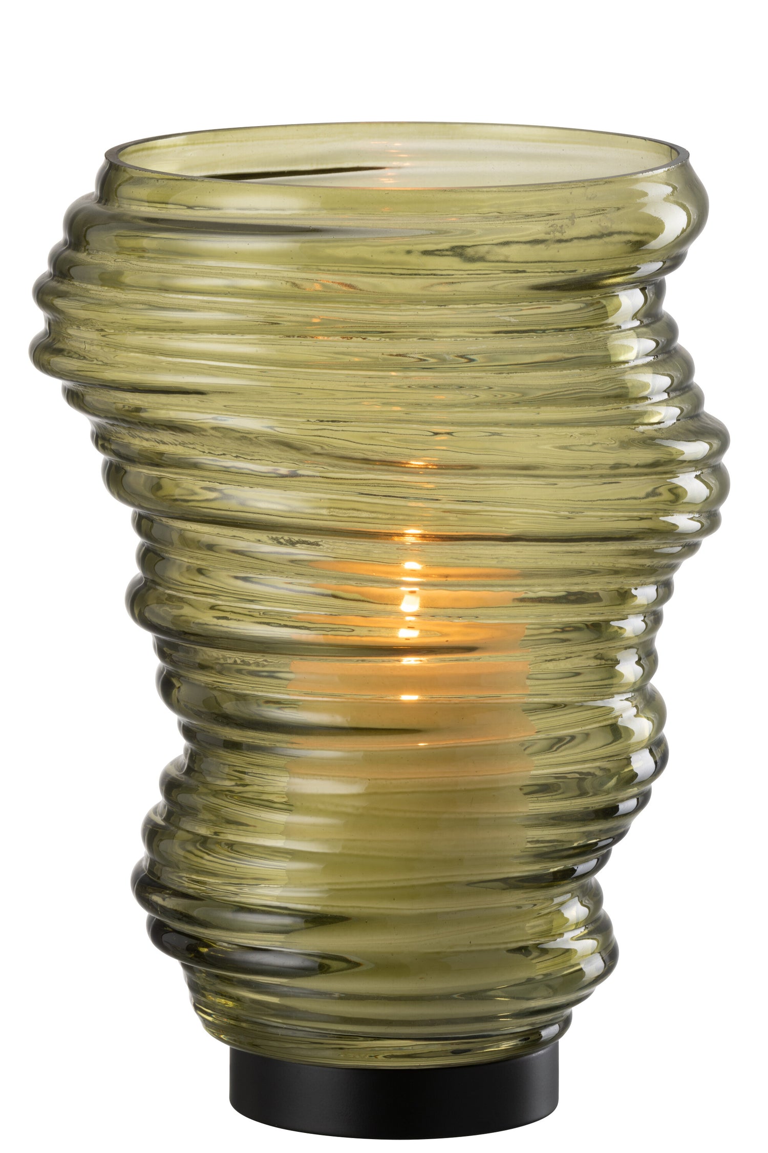 Vaas Tornado Glas Groen Groot