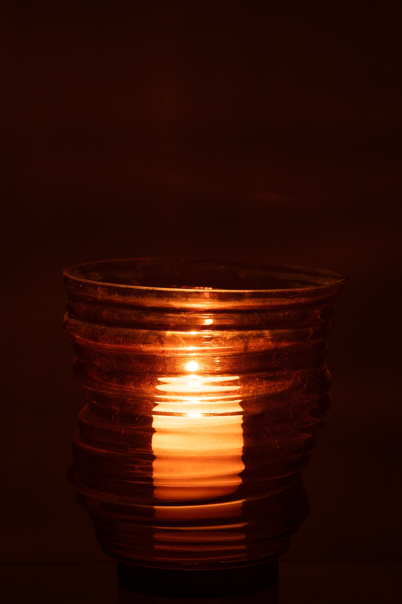 Vaas Tornado Glas Bruin Klein
