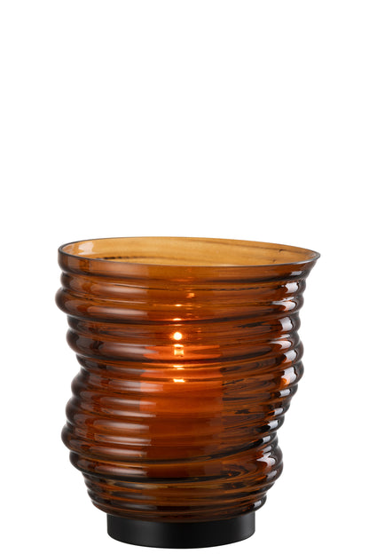Vaas Tornado Glas Bruin Klein