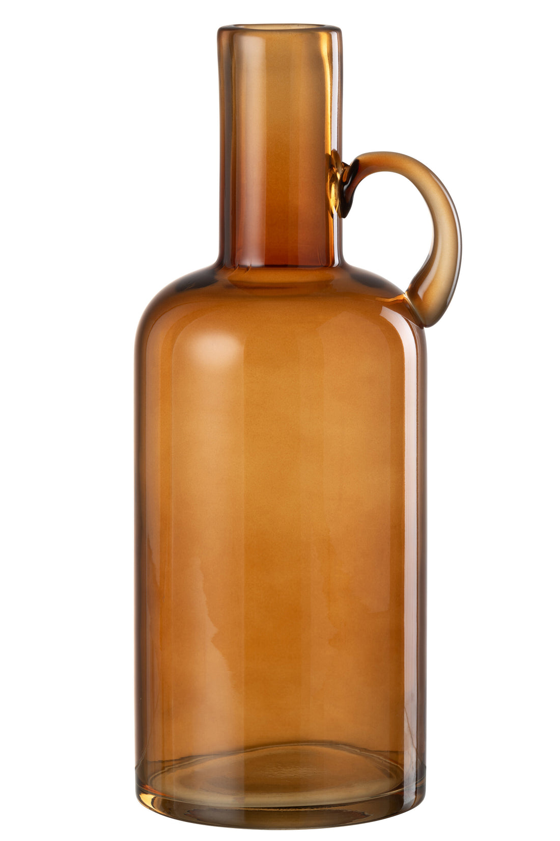 Vaas Cylinder 1 Handvat Glas Bruin