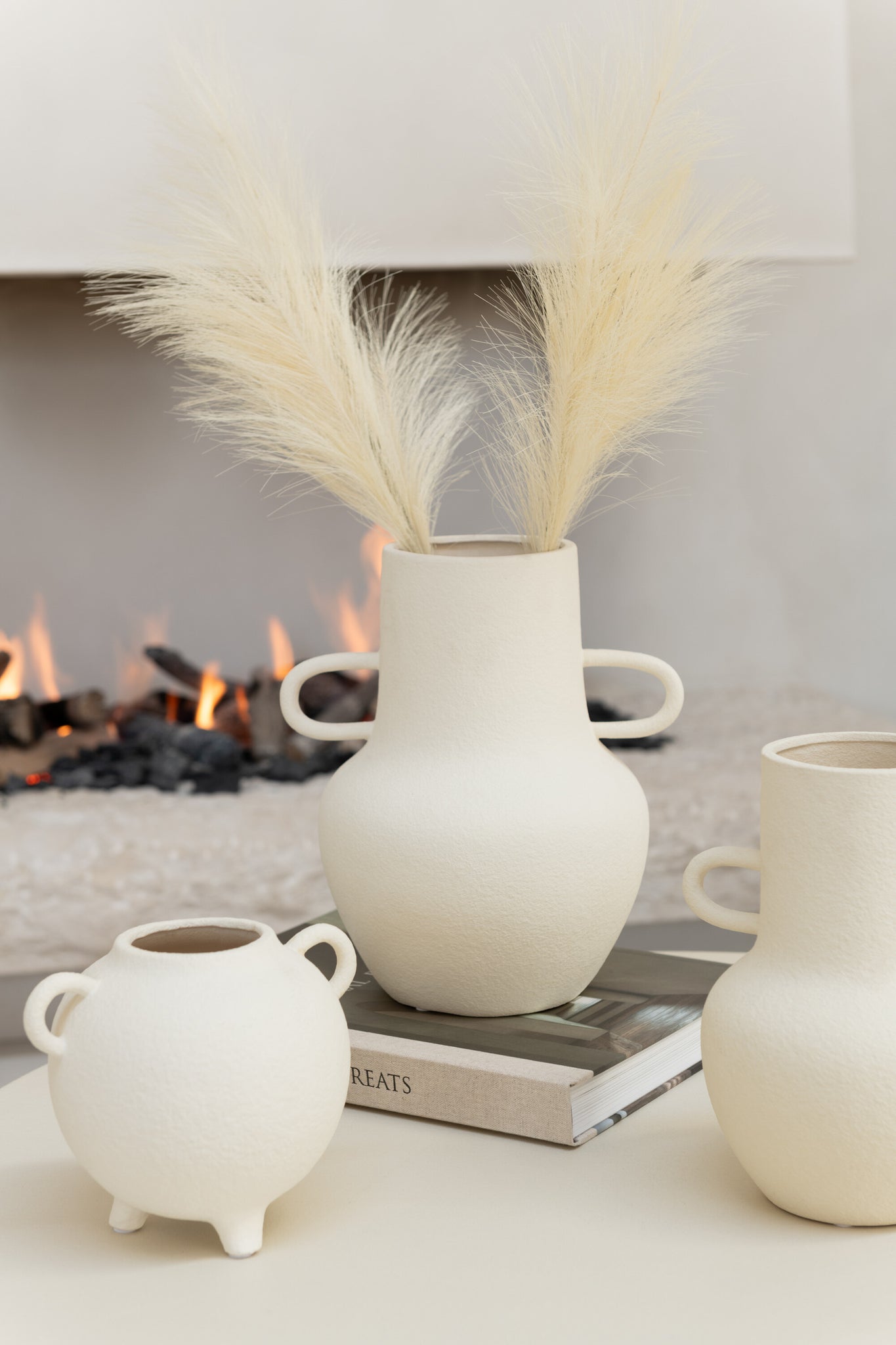 Vaas Kan Ronde Steengoed Beige