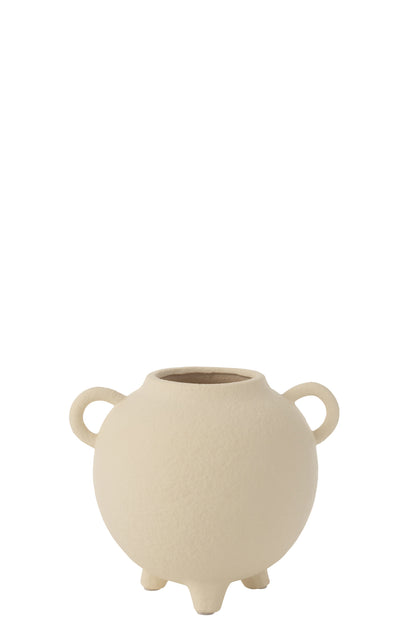 Vaas Kan Ronde Steengoed Beige