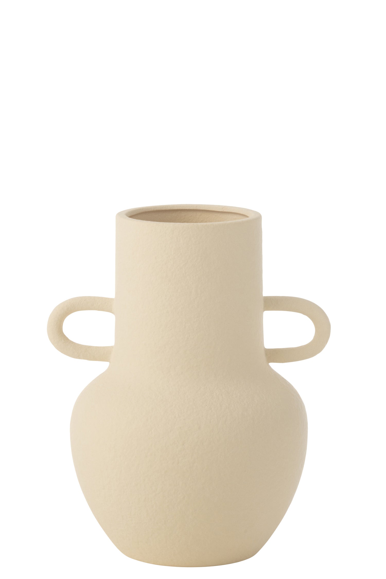Vaas Kan 2 Handvatten Steengoed Beige Klein