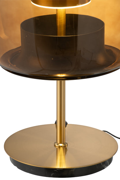 Tafellamp LED Glas Bruin