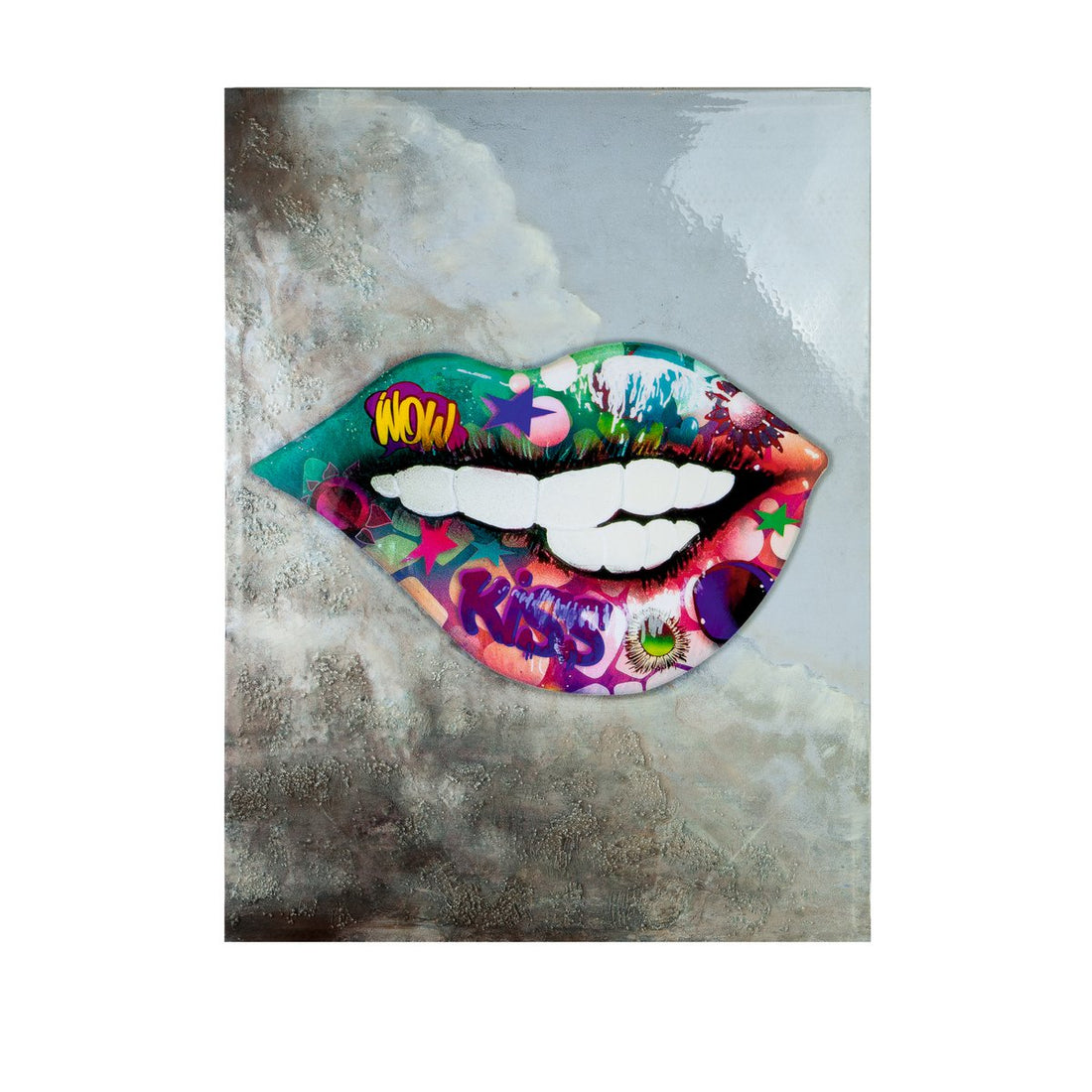 Afbeelding schilderij Street Art &quot;Kiss&quot;