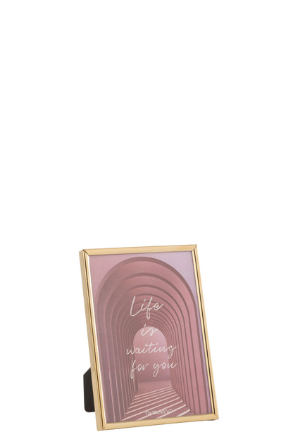 Fotolijst Tracy Staal Glanzend Goud Medium