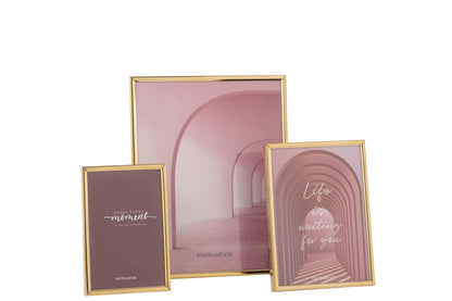 Fotolijst Tracy Staal Glanzend Goud Groot