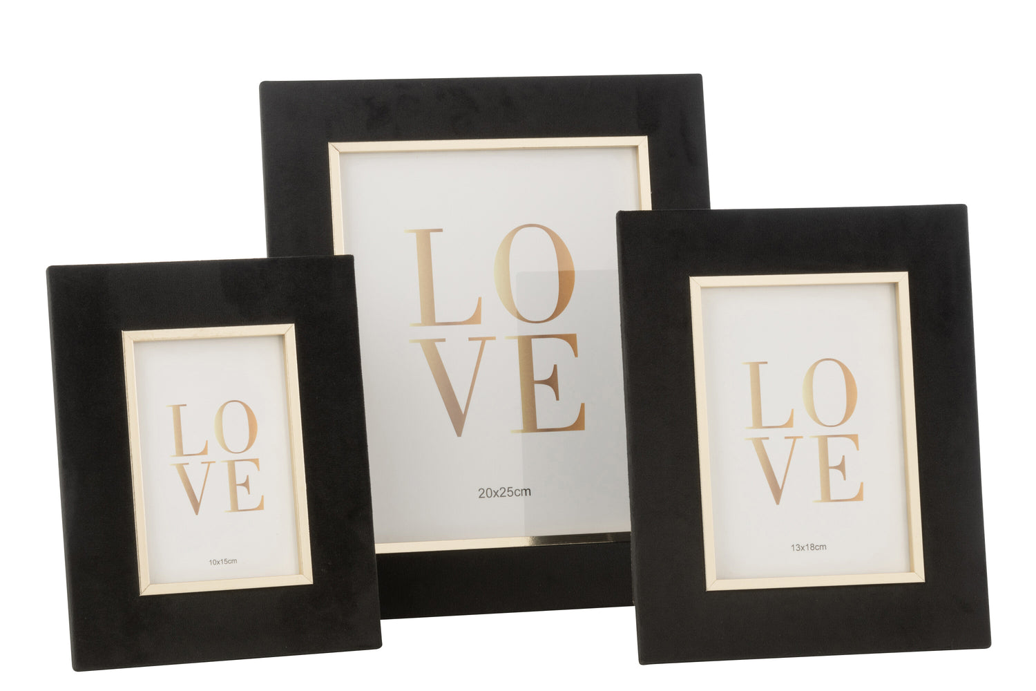 Fotolijst Dita Velvet Zwart Groot
