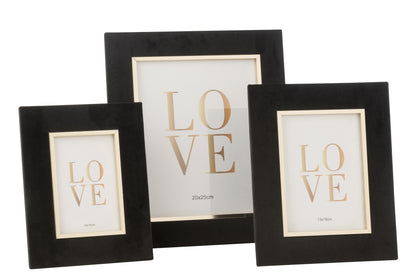 Fotolijst Dita Velvet Zwart Groot