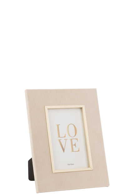 Fotolijst Dita Velvet Beige Klein
