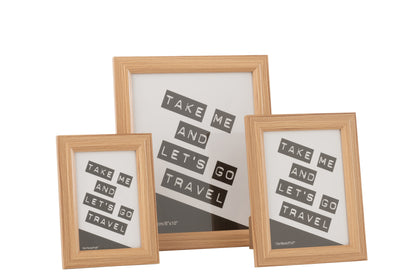 J-Line Fotokader Bob Mdf Naturel Groot