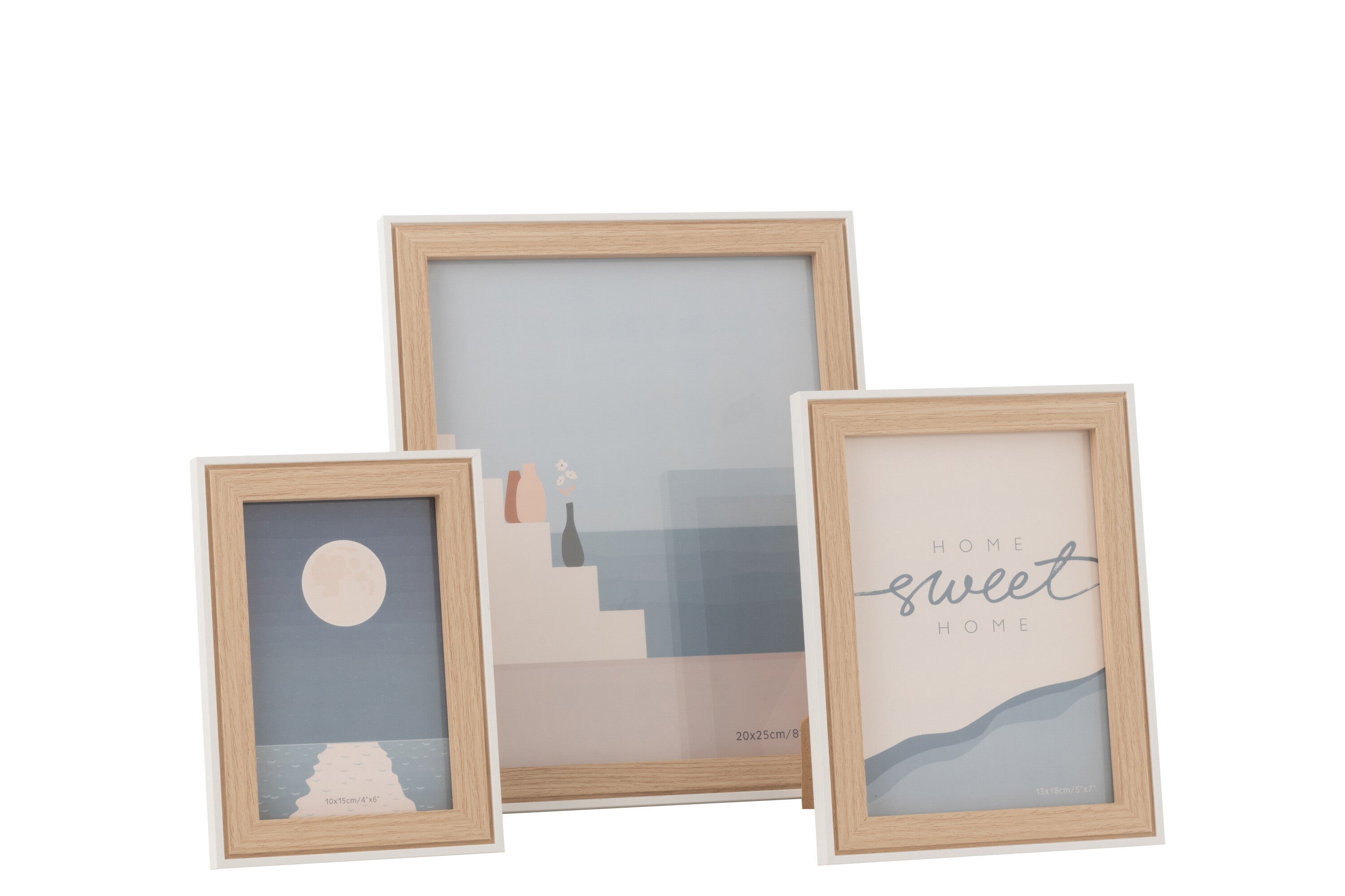 Fotolijst Chloe Mdf Natuur/Wit Groot