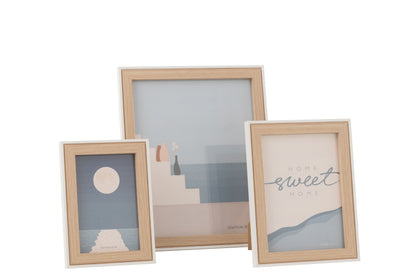 Fotolijst Chloe Mdf Natuur/Wit Groot