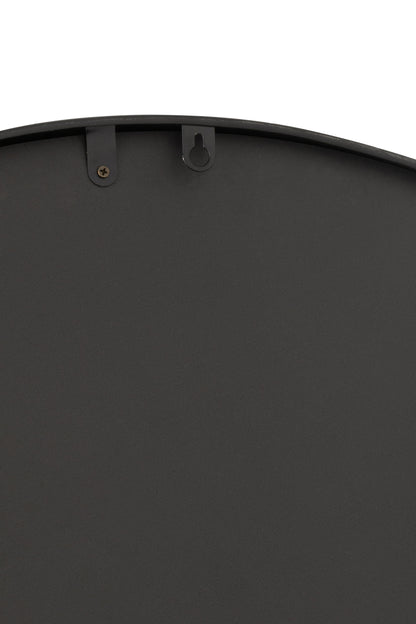 Klok+Spiegel Wereldkaart Mdf Zwart