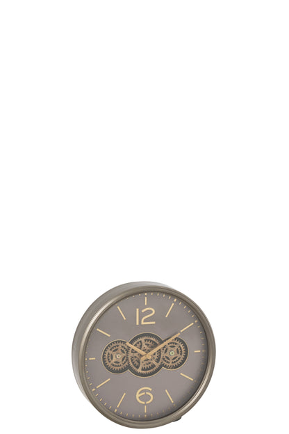 Klokwielen Mdf Grijs/Goud Klein