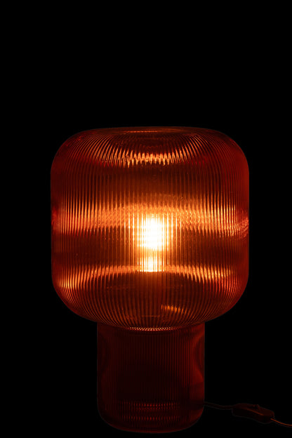 Tafellamp Glas Rood