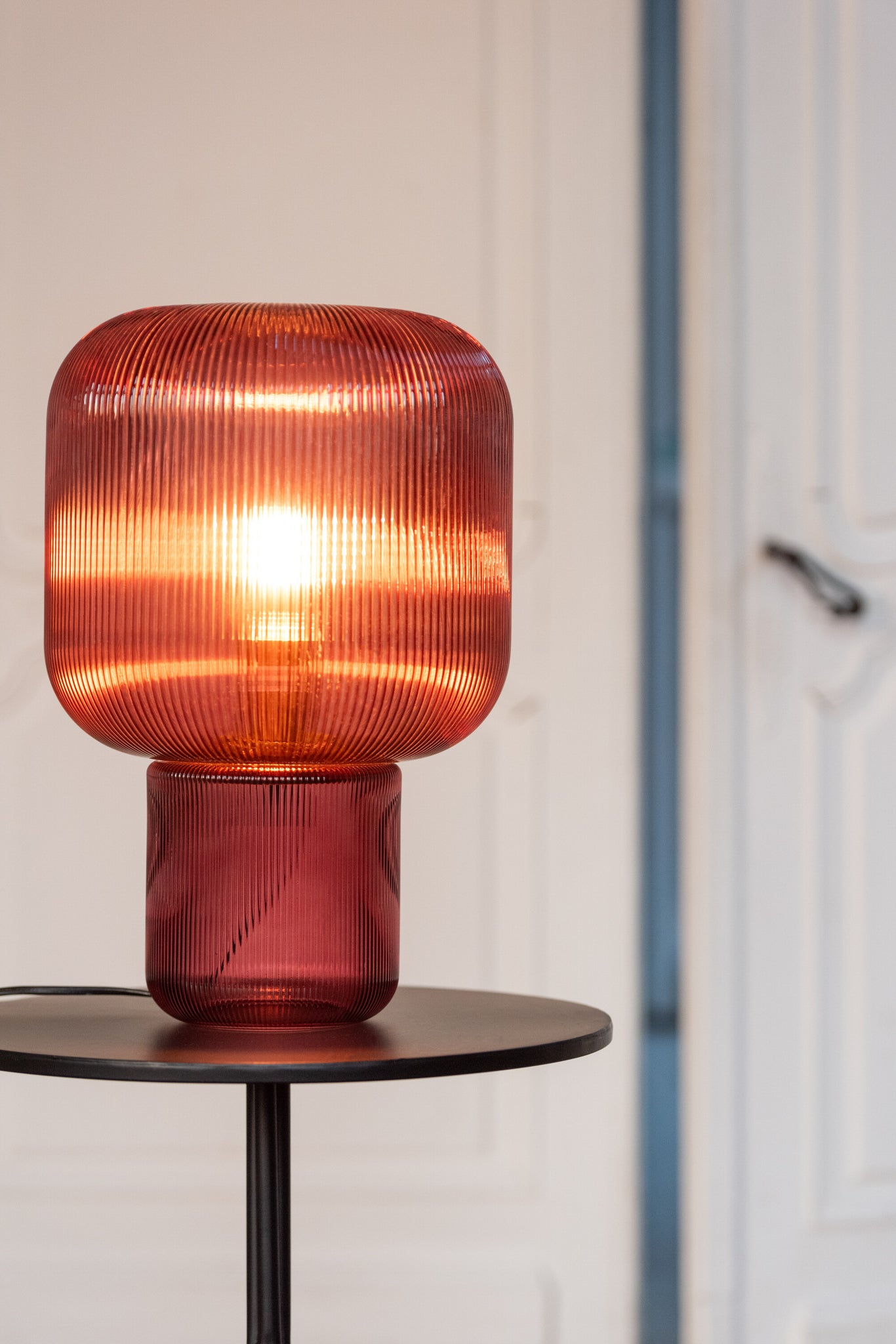 Tafellamp Glas Rood