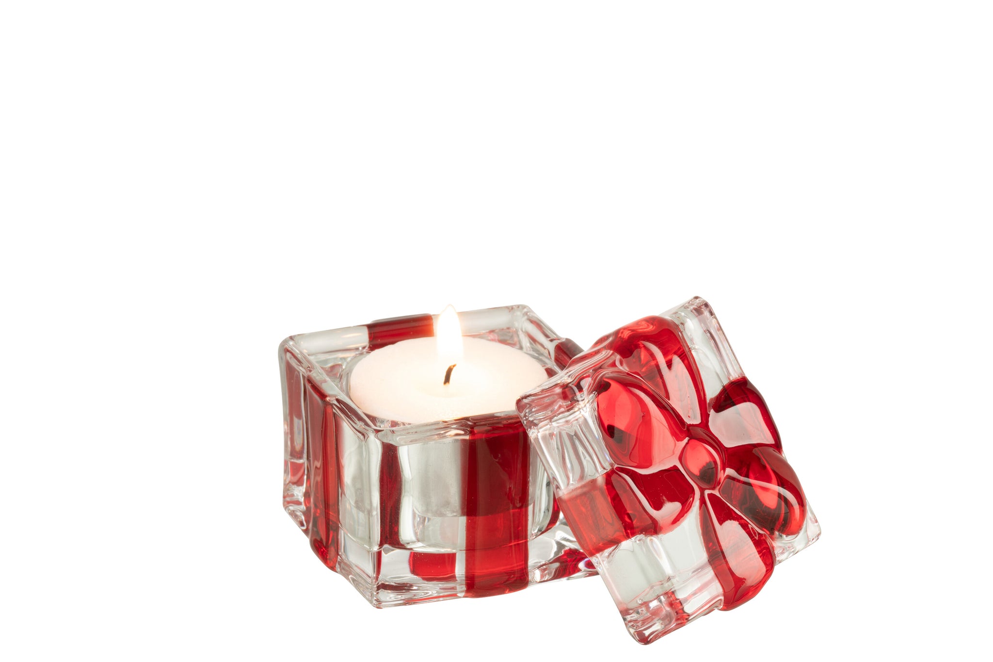Candy Jar Giftbox Glas Rood Klein