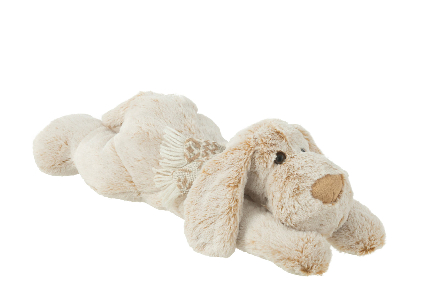 Hond Liggen Pluche Polyester Beige