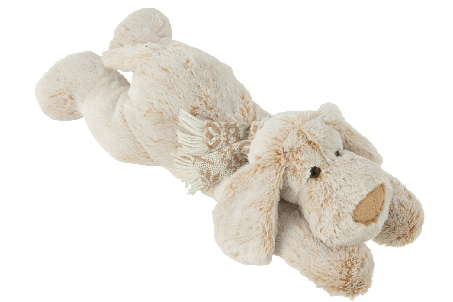 Hond Liggen Pluche Polyester Beige