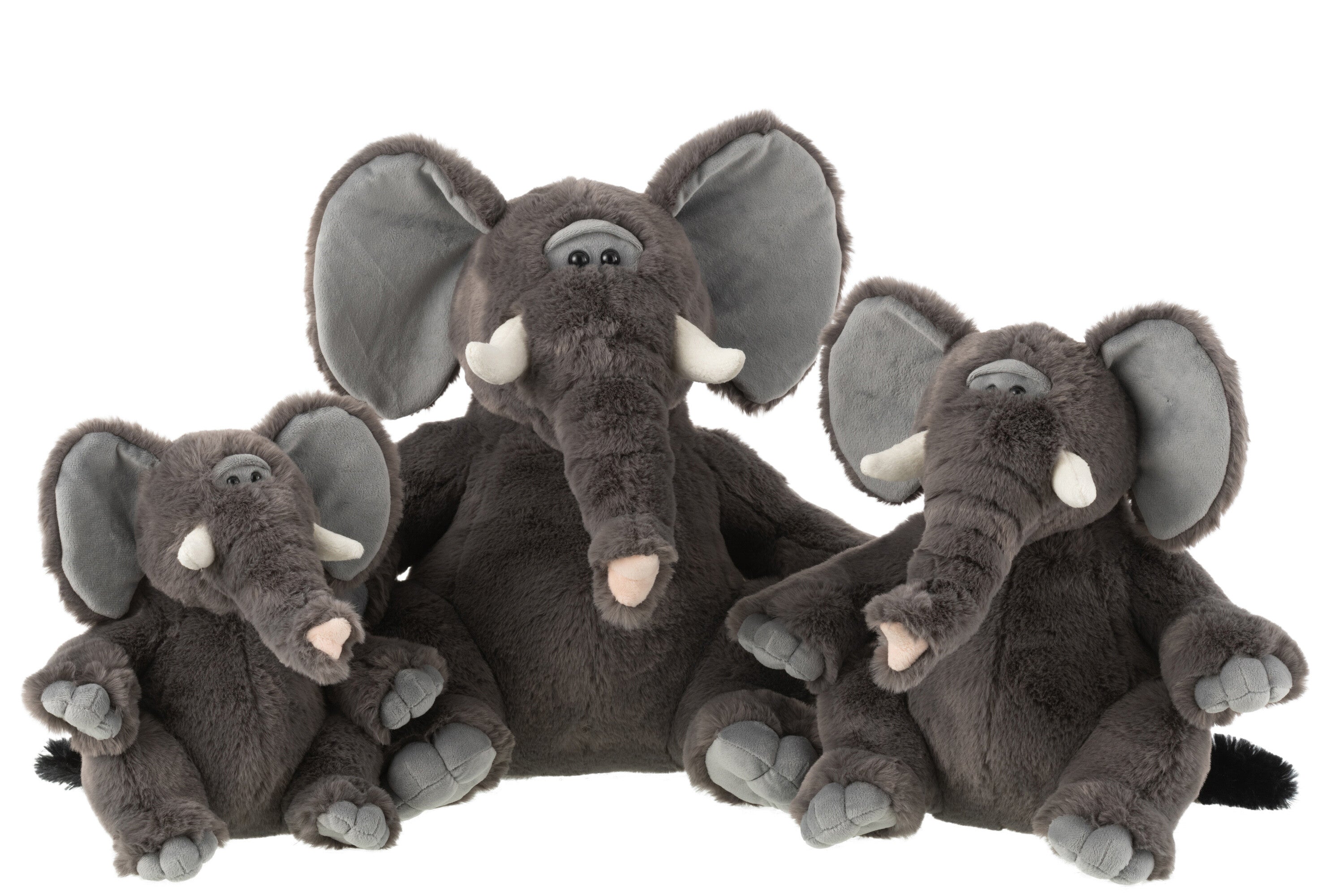 Olifant Pluche Polyester Grijs Groot