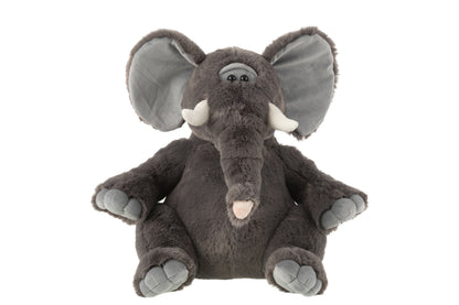 Olifant Pluche Polyester Grijs Groot