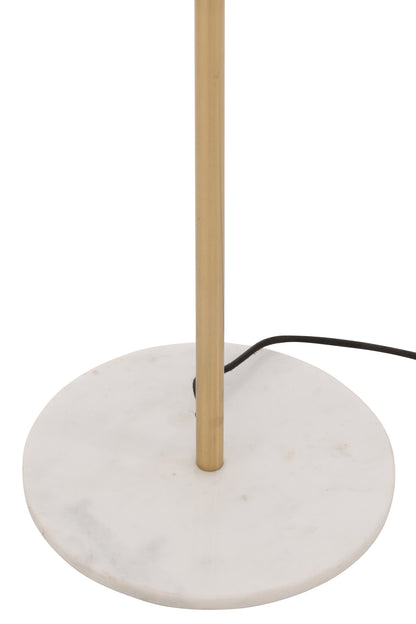 Vloerlamp Metaal/Marmer Goud