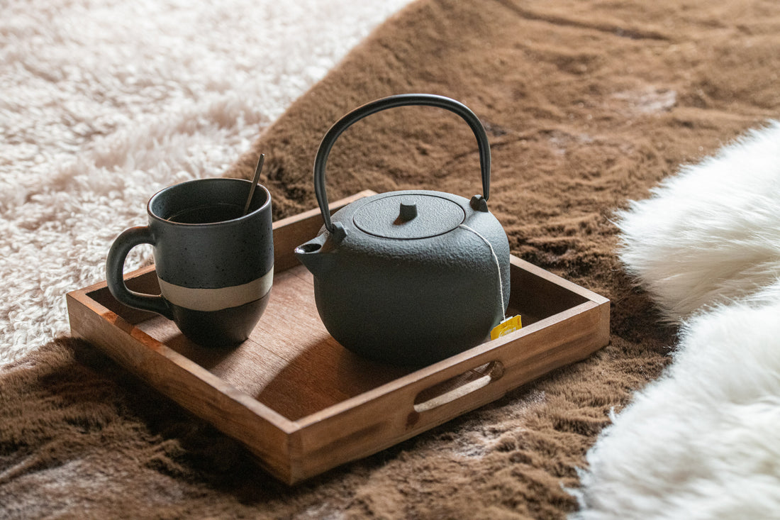 Beker Keramiek Zwart/Taupe