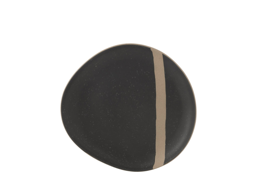 Bord Keramiek Zwart/Taupe Klein