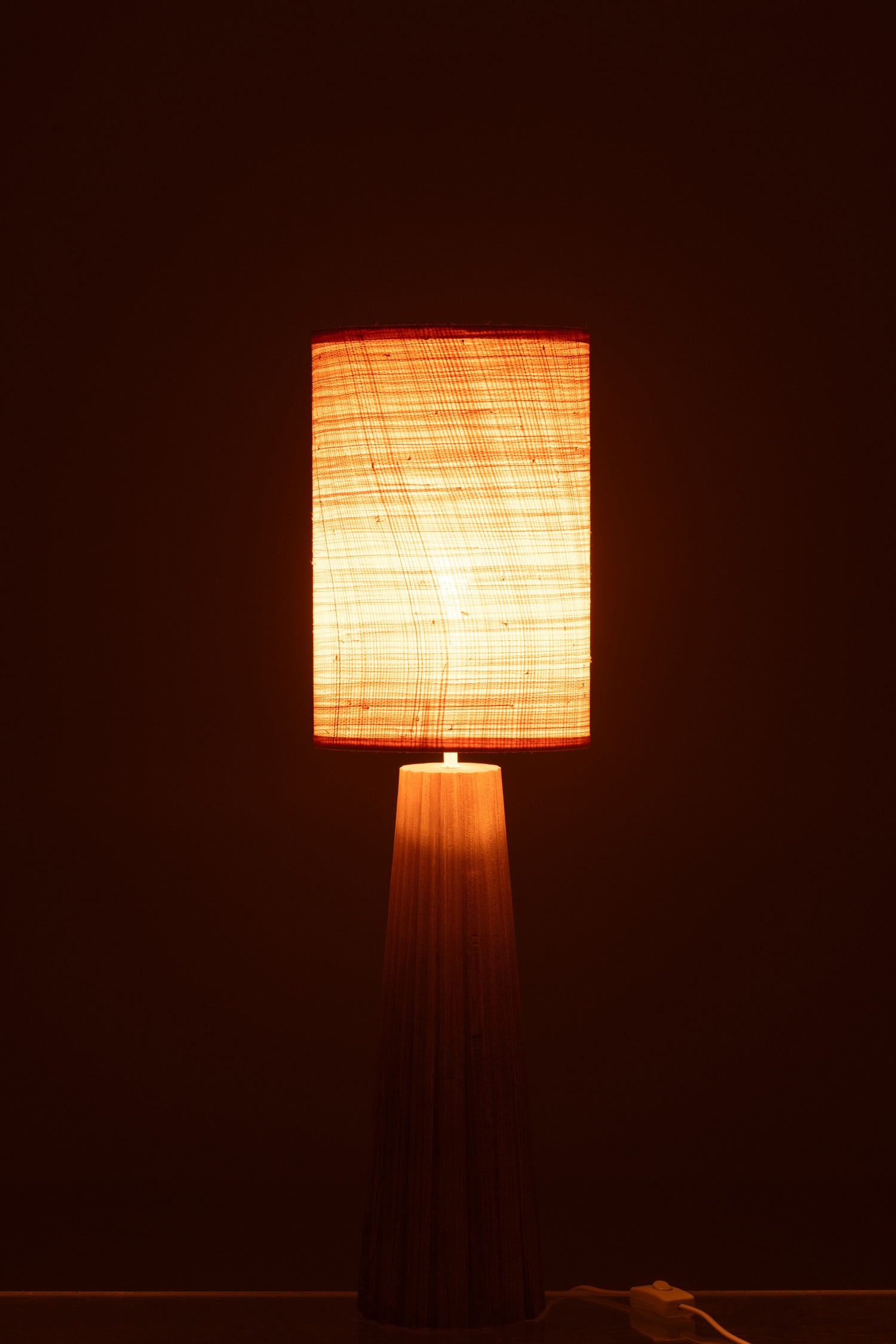 Tafellamp Paraplu Ailanthus Hout Natuurlijk Klein