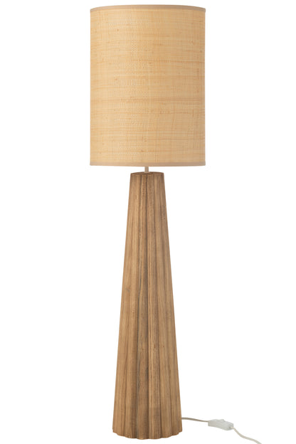 Tafellamp Paraplu Ailanthus Hout Natuurlijk Groot