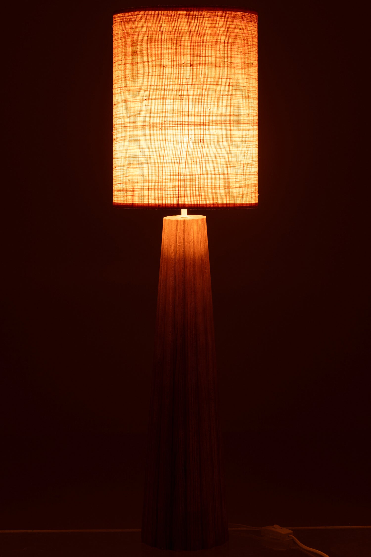 Tafellamp Paraplu Ailanthus Hout Natuurlijk Groot