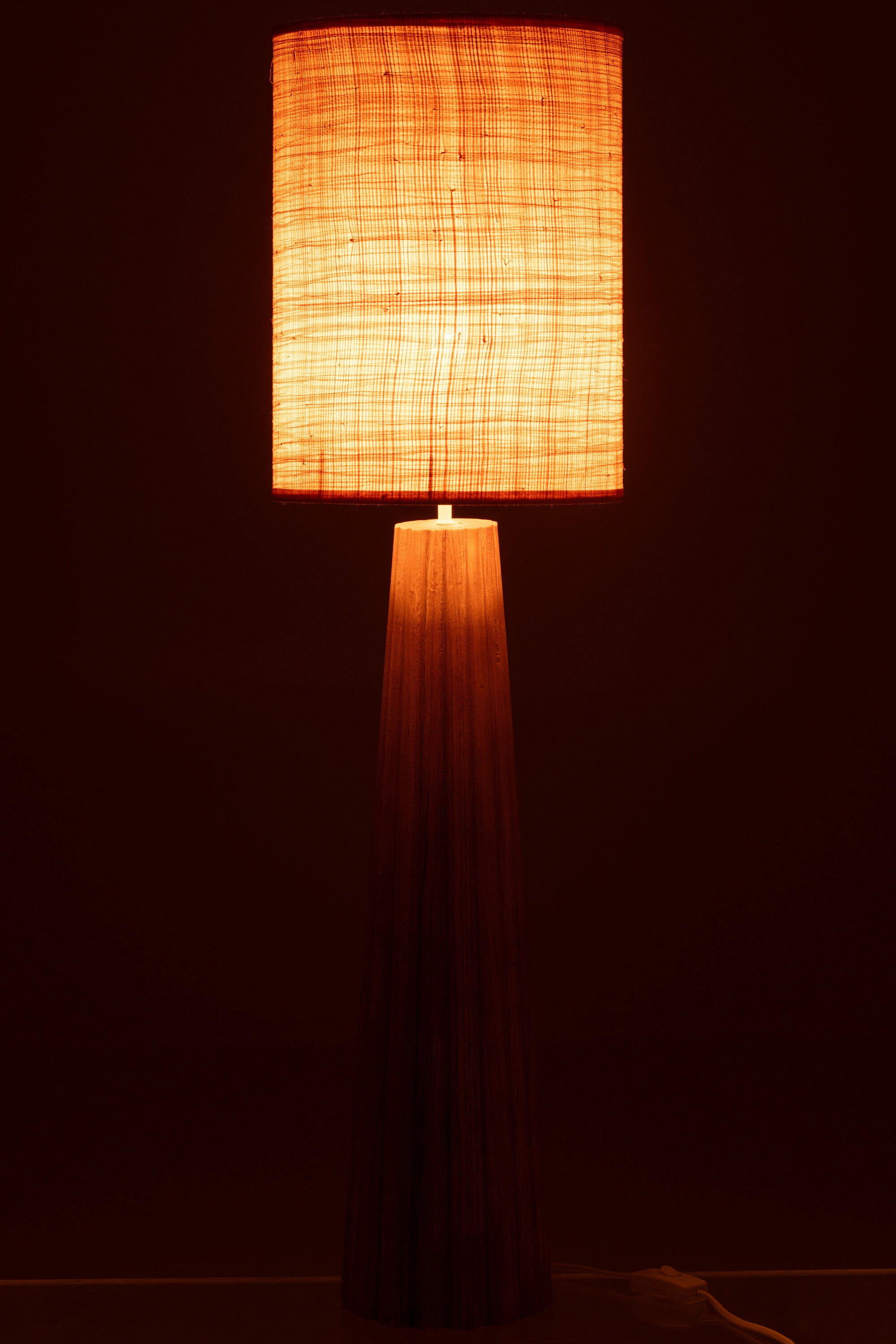 Tafellamp Paraplu Ailanthus Hout Natuurlijk Groot