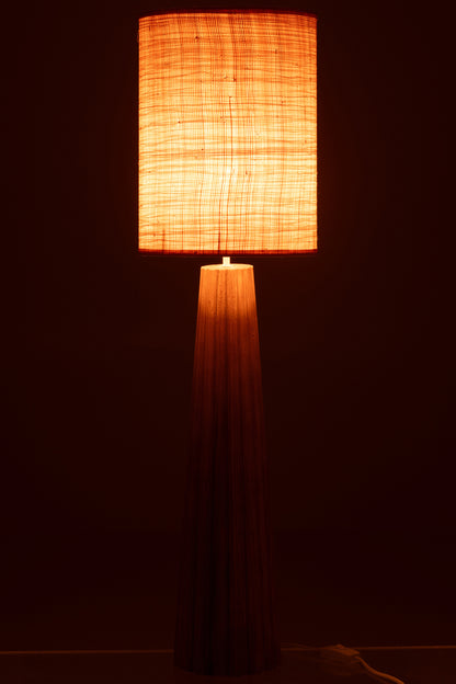 Tafellamp Paraplu Ailanthus Hout Natuurlijk Groot