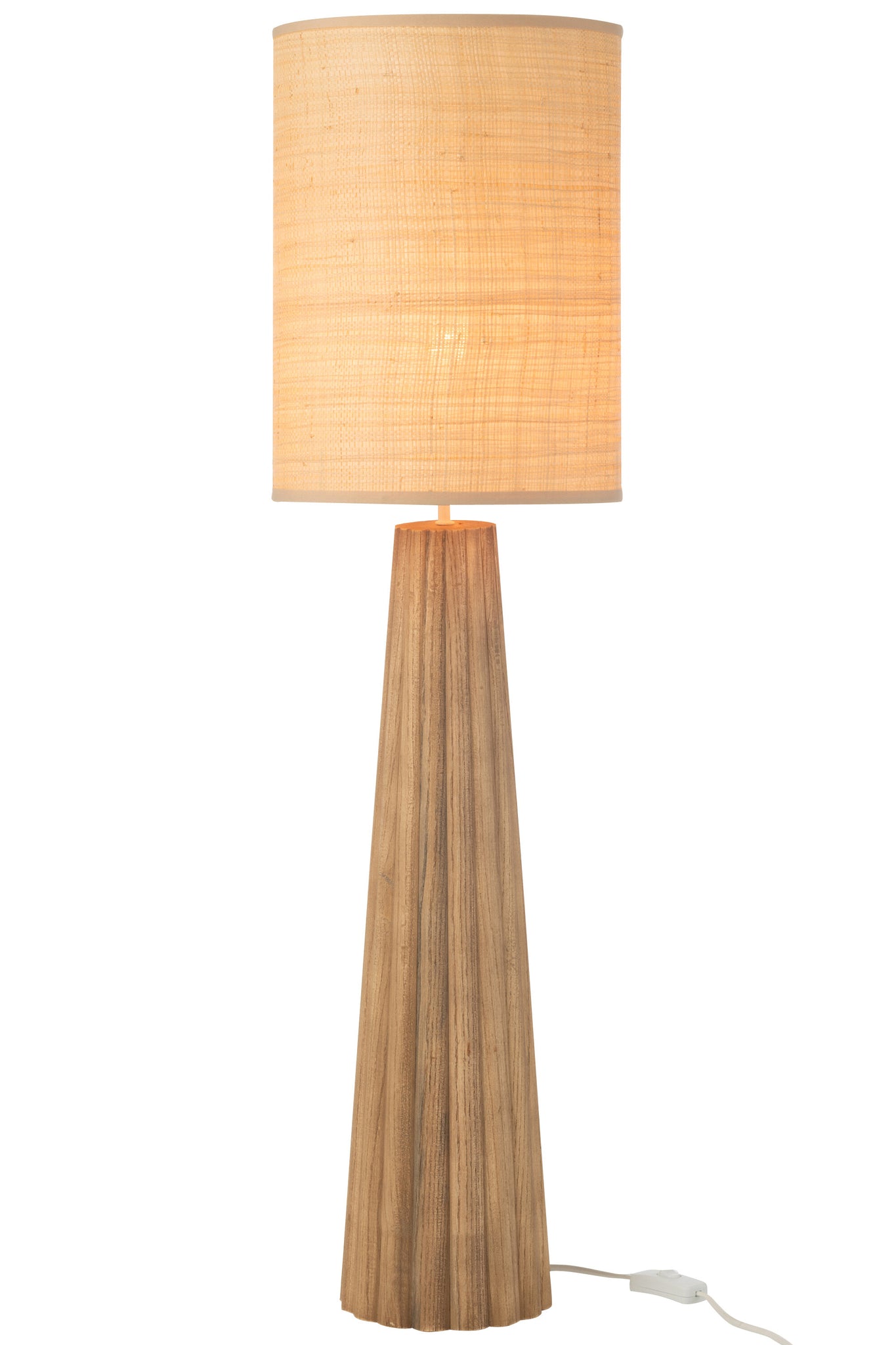 Tafellamp Paraplu Ailanthus Hout Natuurlijk Groot