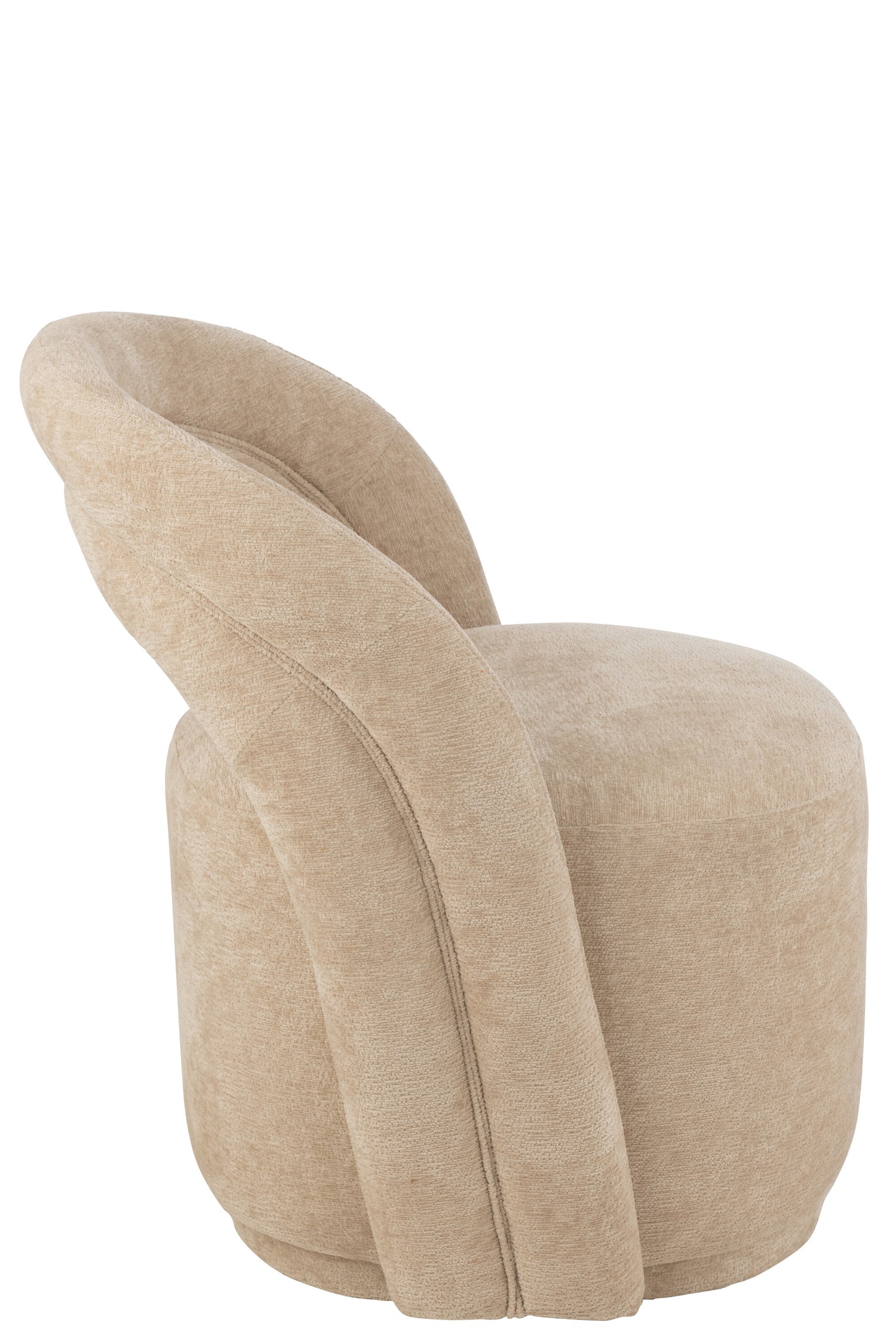 Bijzetstoel Textiel Beige