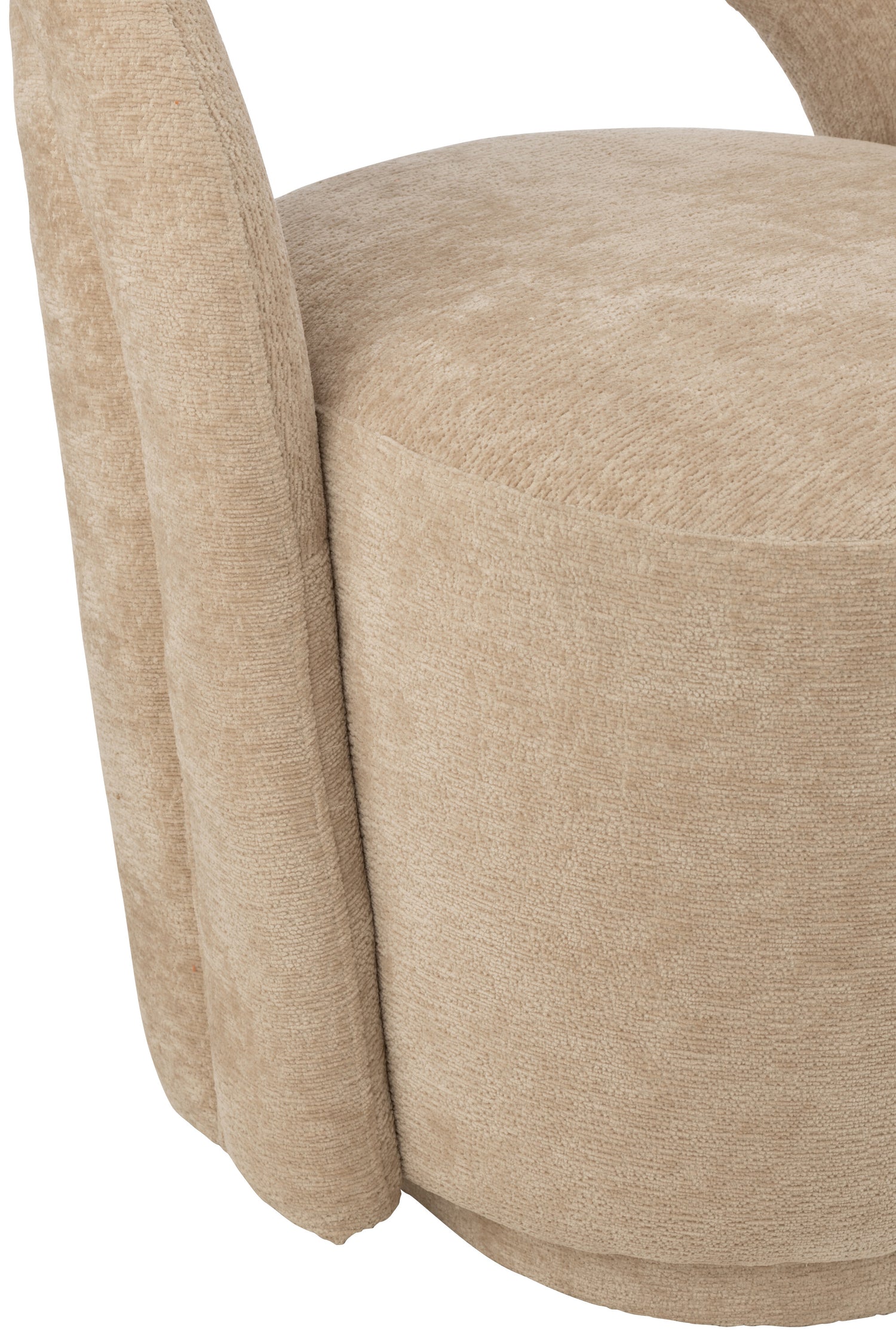 Bijzetstoel Textiel Beige