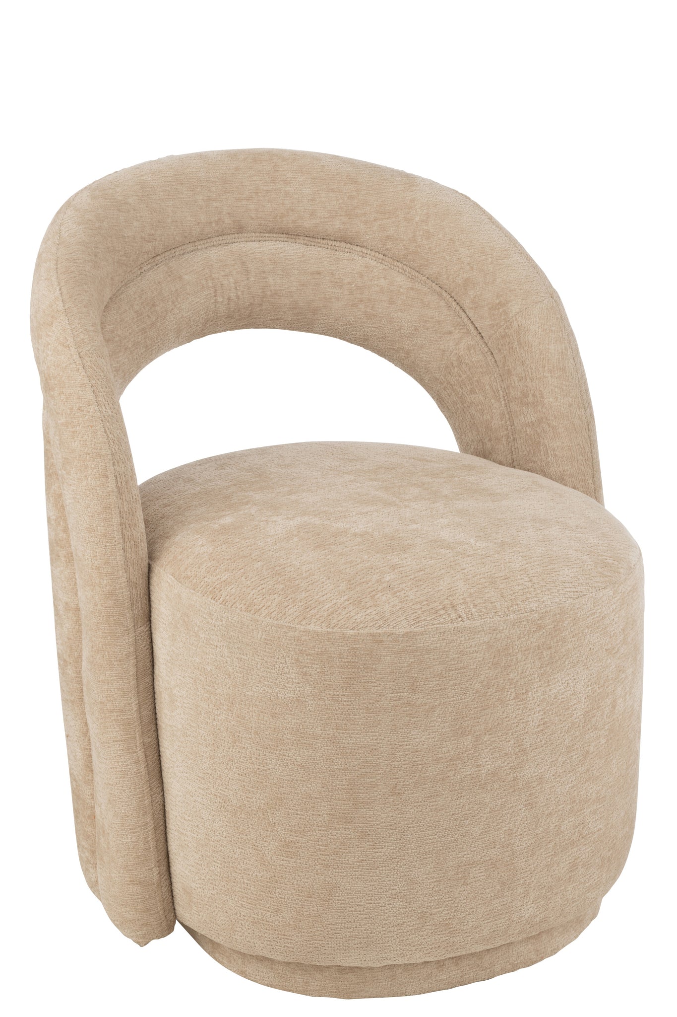 Bijzetstoel Textiel Beige