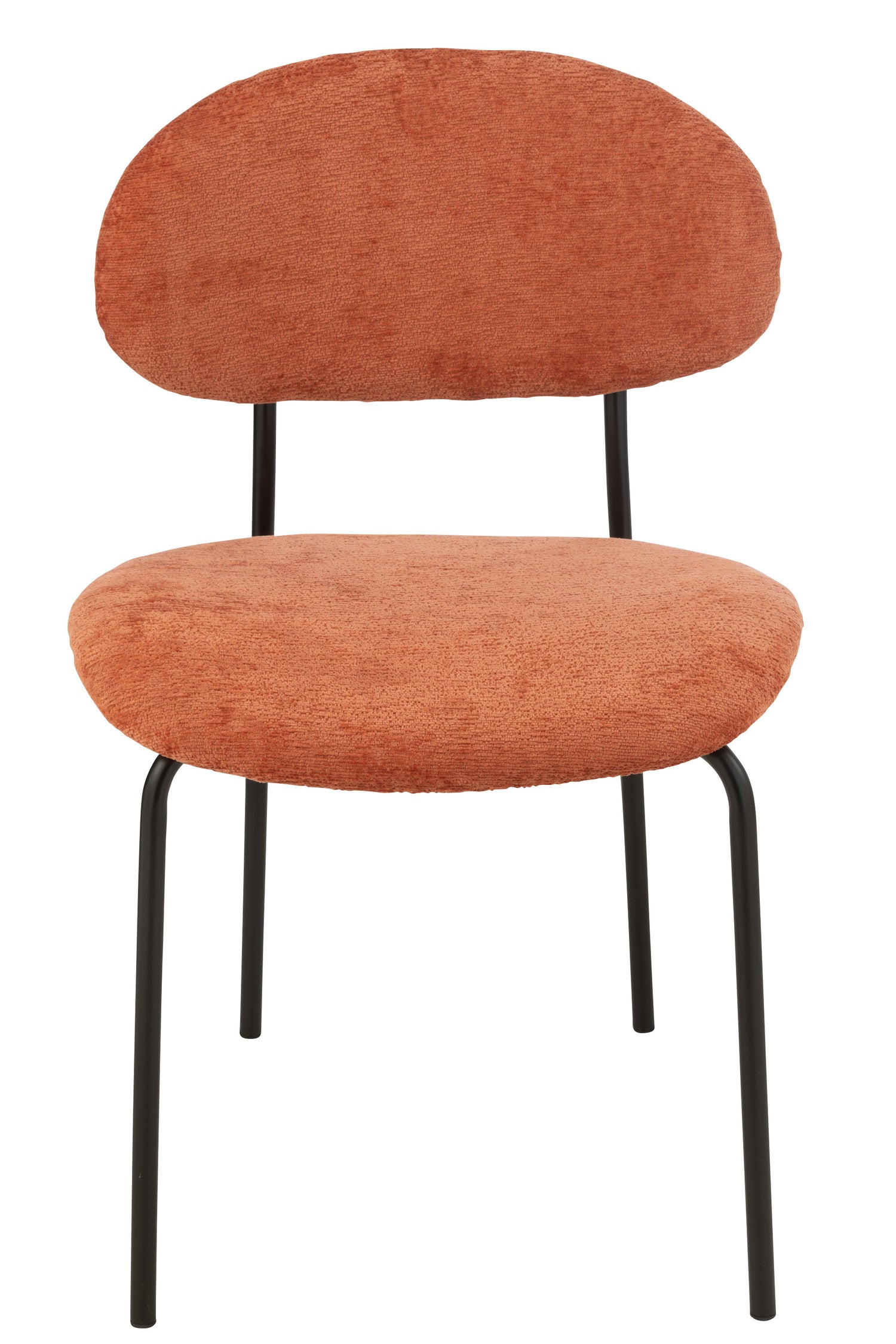 Eetkamerstoel Textiel/Metaal Oranje Roest