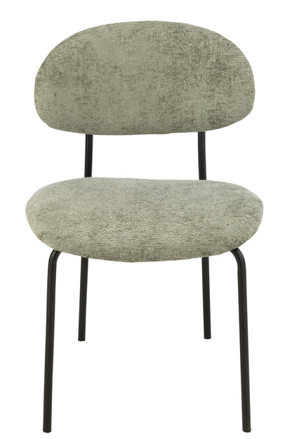 J-Line Eetstoel Textiel/Metaal Muntgroen