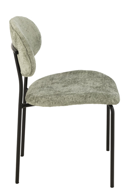 J-Line Eetstoel Textiel/Metaal Muntgroen